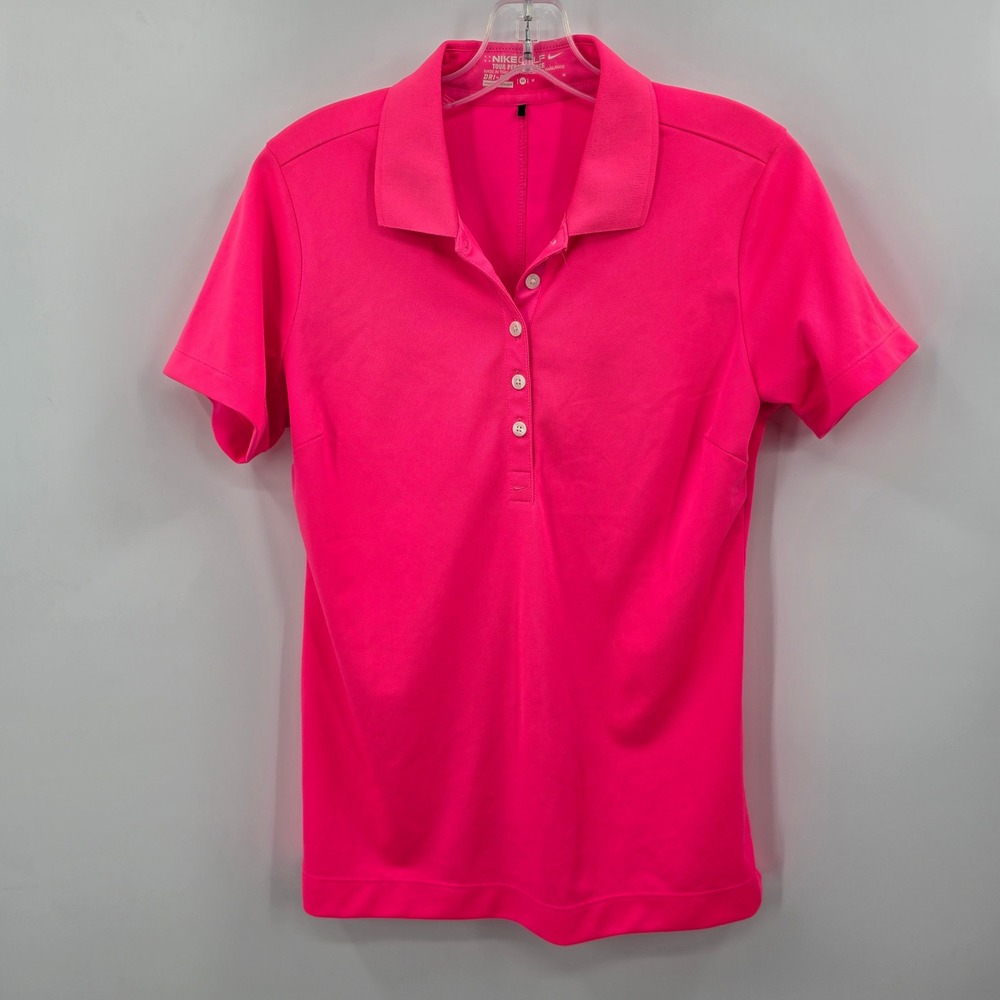 Nike Golf Tour Performance Dri-FIT Polo Shirt Hot‎ Pink Womens Medium